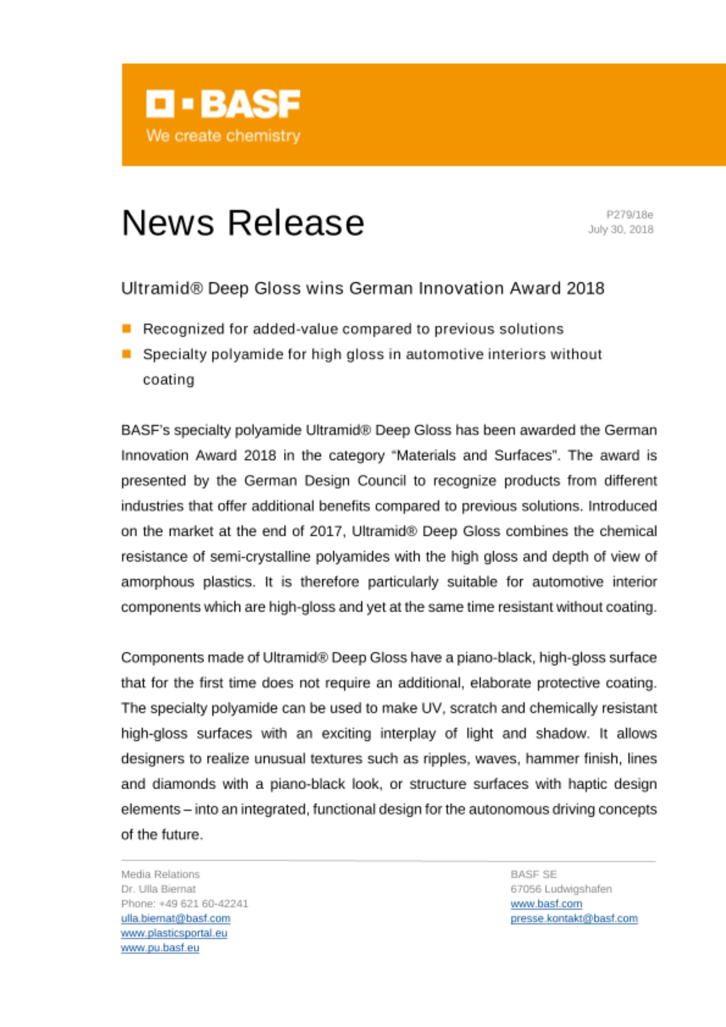 News Release News Release